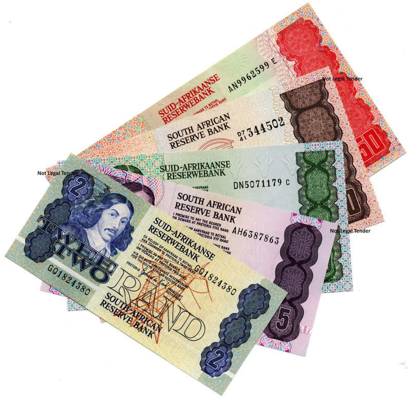 1980's South Africa GPC de Kock R2-R50 Third Issue Set: