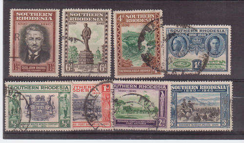 Southern Rhodesia 1940 complete used set. SG53/60