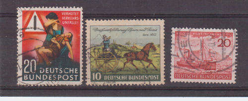 Bunders Republik used 1952/53 - M152,160,162
