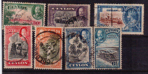 Ceylon 1935 used - as per scan