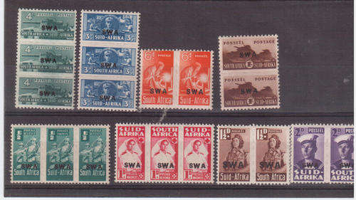 SWA unmounted mint complete set SACC149/157