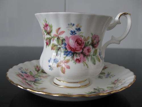 Royal Albert Moss Rose Coffee Duo