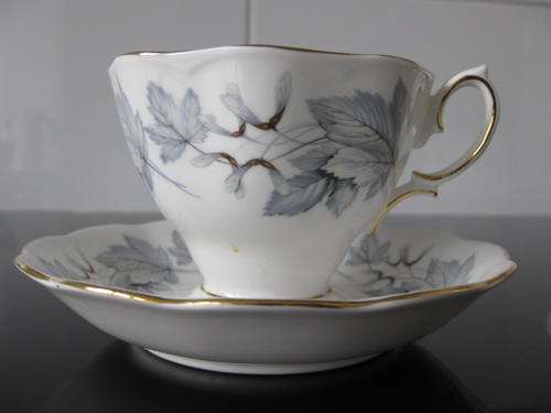 Royal Albert Silver Maple Tea duo