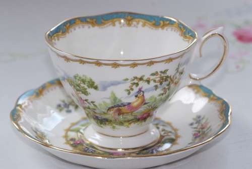 Royal Albert Chelsea Bird Tea duo