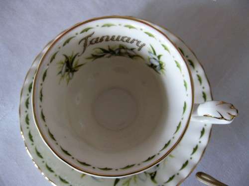 Royal Albert Flower of the Month January Tea Duo