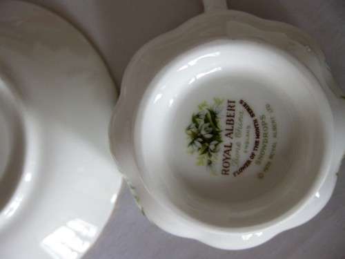 Royal Albert Flower of the Month January Tea Duo