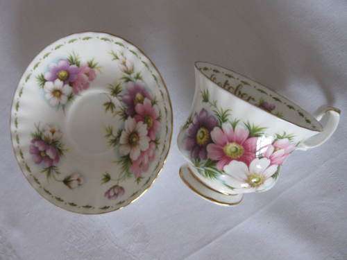 Royal Albert Flower of the month October Tea duo