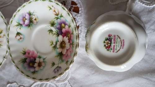 Royal Albert Flower of the month October Tea Trio