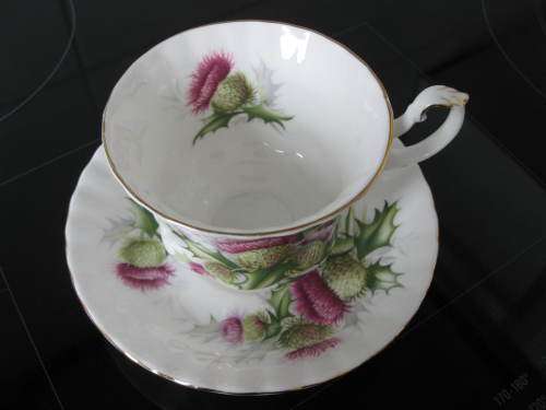 Royal Albert Highland ThistleTea Duo
