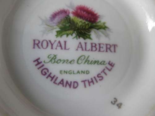 Royal Albert Highland ThistleTea Duo