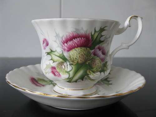 Royal Albert Highland ThistleTea Duo