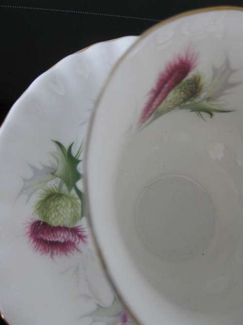 Royal Albert Highland ThistleTea Duo