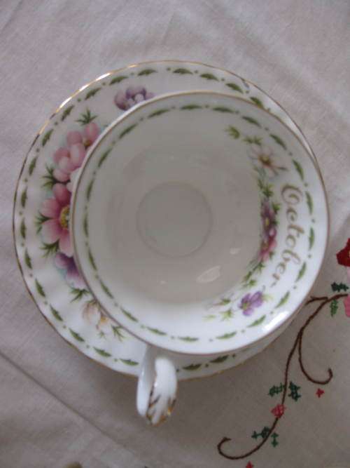 Royal Albert Flower of the Month October Tea duo