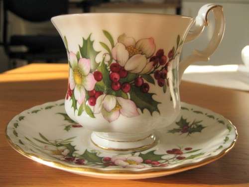 Royal Albert Flower of the Month December Coffee Duo
