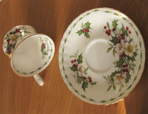 Royal Albert Flower of the Month December Coffee Duo