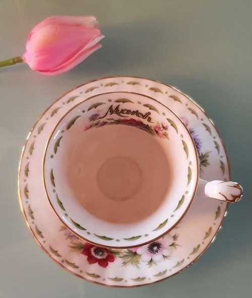 Royal Albert Flower of the Month March Coffee Duo
