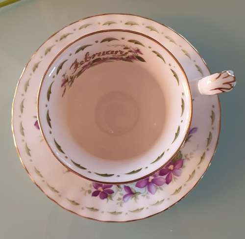 Royal Albert Flower of the Month February Coffee Duo