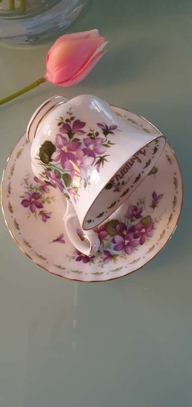 Royal Albert Flower of the Month February Coffee Duo