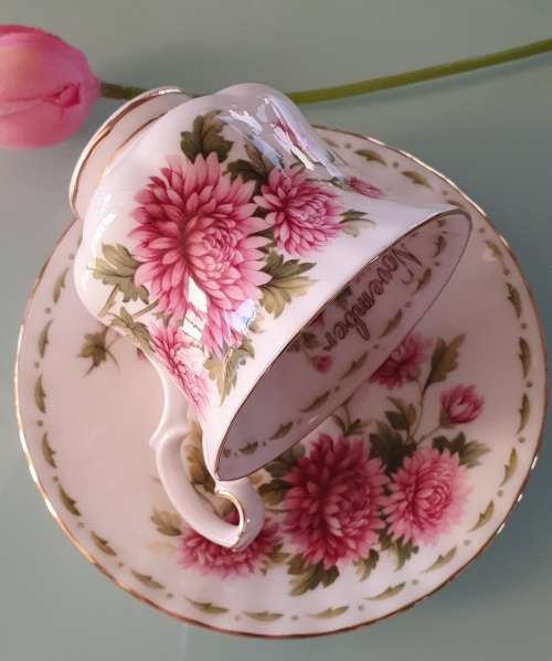 Royal Albert Flower of the Month November Coffee Duo
