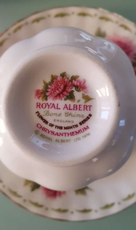 Royal Albert Flower of the Month November Coffee Duo