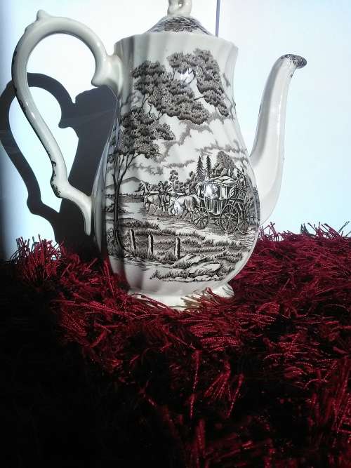 Myott Staffordshire ROYAL MAIL BROWN Coffee Pot