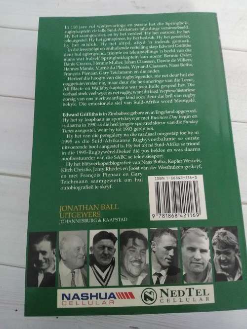 'DIE KAPTEINS' BOOK WITH AUTHOR SIGNITURE AND WHAT LOOKS TO BE MADIBA'S SIGNITURE
