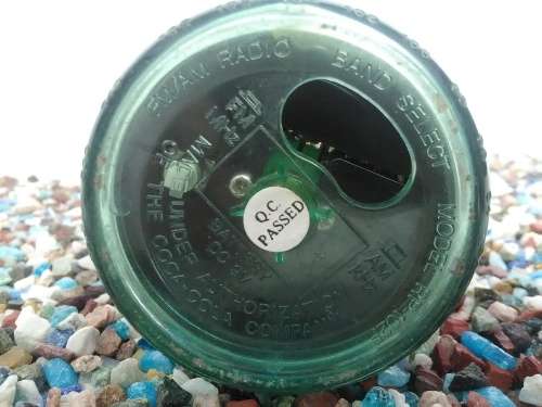 BLACK COCA COLA RAIDIO BOTTLE