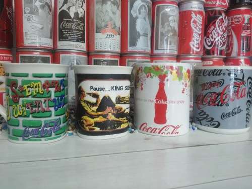 COCA COLA ASSORTED COFFEE MUGS X 4