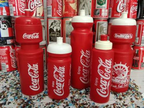 COCA COLA - COLLECTION OF 6 X WATER BOTTELS