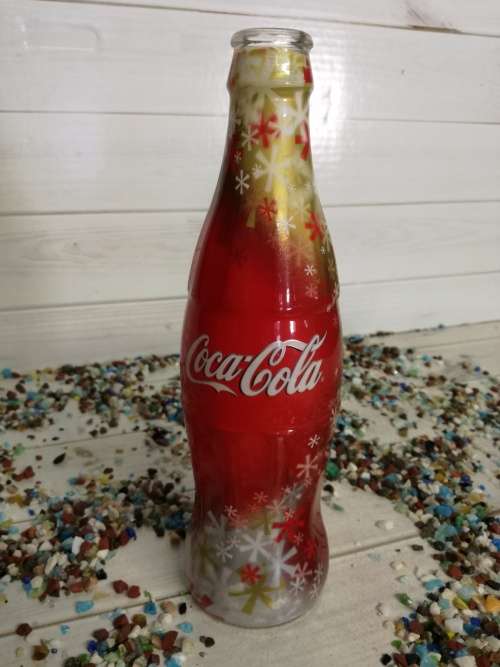 COCA COLA LIMITED EDITION GLASS 330ML - CHRISTMAS BOTTEL