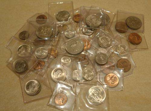 !!!Look!!!! Lot of 40 coins - sealed in Mint plastic!!! Bid per coin to take all!! @ R1 start!!