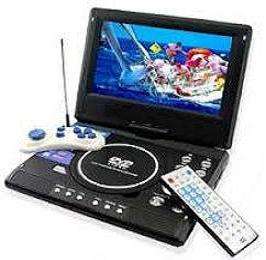 9 inch High Resolution Portable Dvd, Tv, Fm, Game, Usb, Sd, Mmc Player with Aux-Av In out