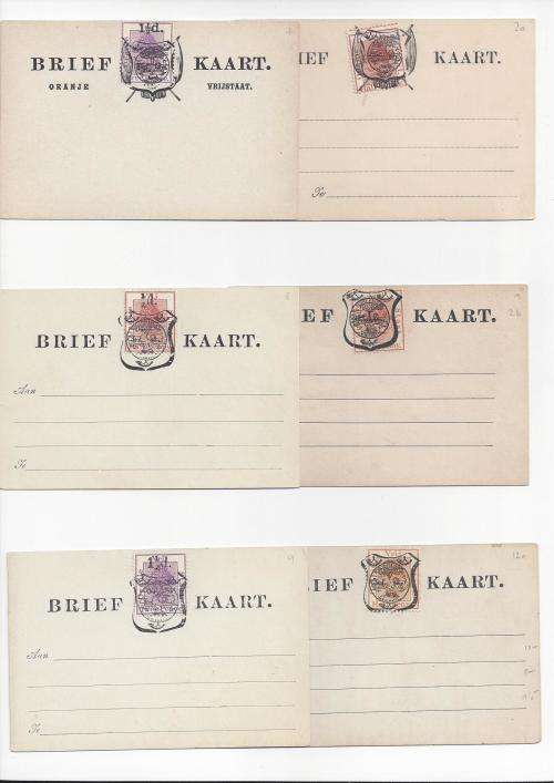 ORANGE FREE STATE POSTAL STATIONERY