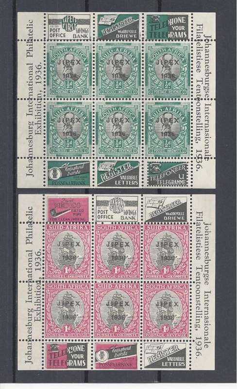 PAIR JIPEX SHEETS. UNMOUNTED MINT