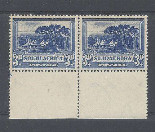 Union 3d. marginal Roto with 'shuttered window' variety and inverted w/mark UMM