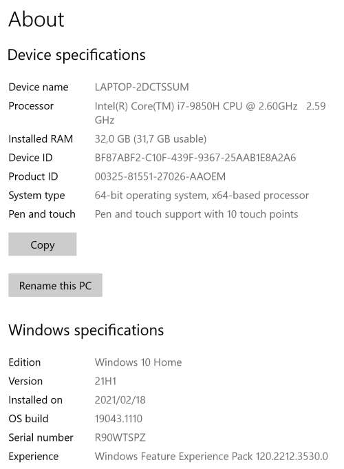 Lenovo Thinkpad X1 Extreme Gen 2 Laptop