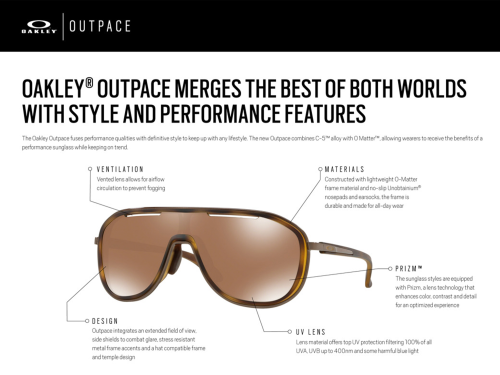 Oakley Outpace OO4133-02 Prizm Black
