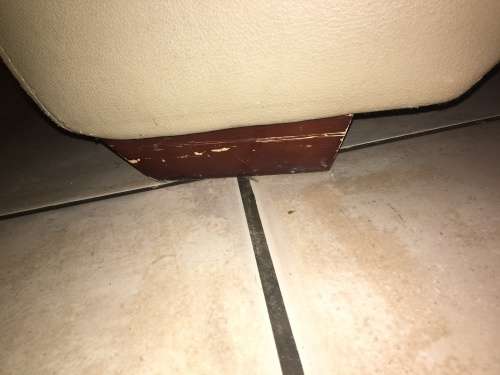 Leather fainting sofa couch
