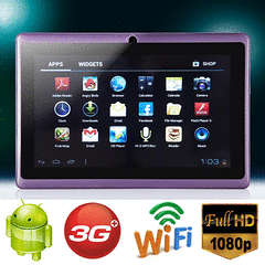 7 Inch Android 4.0 Tablet PC-3G-WIFI-Capacitive- BLACK with a keyboard case