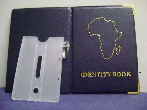 Identity book Cover and Plastic driver's licence holder BLACK