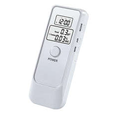 Digital Dual LCD Alcohol Breathalyzer Breath Tester with LCD Clock