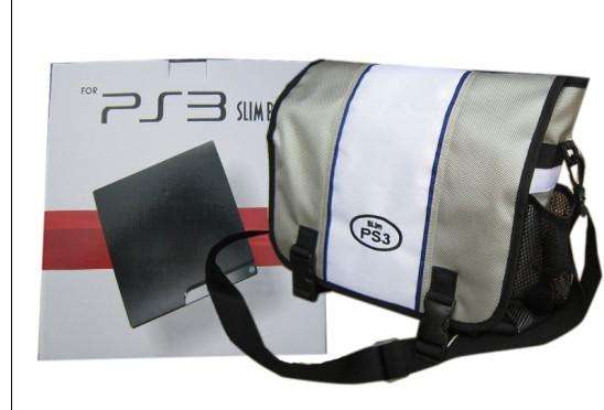 Travel Case Bag for Playstation 3 Slim (PS3) with CD Case holder