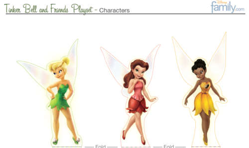 Tinkerbell and Friends Playset Printable Public Domain EBOOK