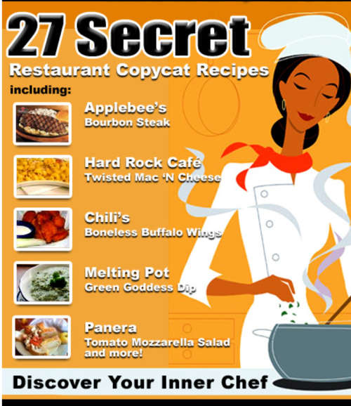 27 Best Restaurant Copycat Recipes.  EBOOK