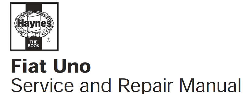Haynes Fiat Uno Service And Repair Manual EBOOK