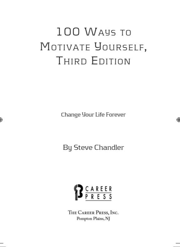 100 Ways To Motivate Yourself  Ebook