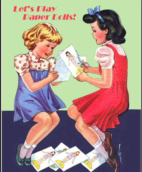 Paper Dolls Printable Keep the Kids busy this Holiday plus a free dough it Book EBOOK