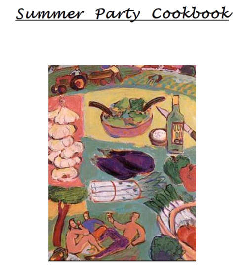 Summer Party Cookbook EBOOK