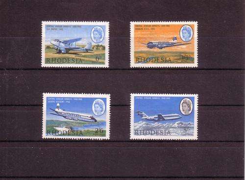 Rhodesia.1966.airways.set of 4.um mint.cat R115