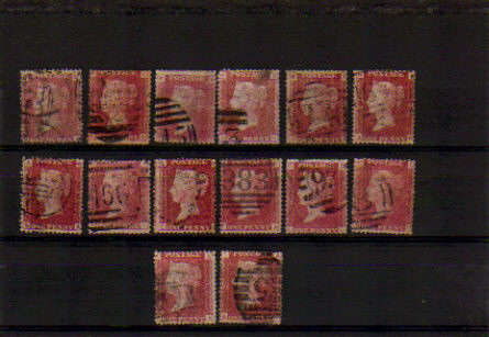 GB.QVIC.1858-79.FINE USED.1d REDS.AS PER SCAN.CAT R649